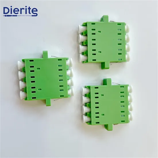 Cheap Price LC Upc to LC Upc Quad Om4 Fiber Optic Adapter with Flange with Excellent Performance