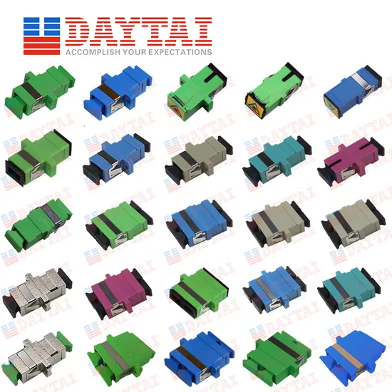 LC Om1 Om2 Om3 Om4 Fiber Optical Duplex Adapter Without Flange 