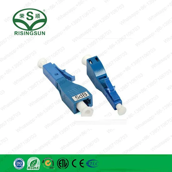 5dB 10dB FC/Sc/St/LC/Mu Male to Female Plug Type Fiber Optical Attenuator 