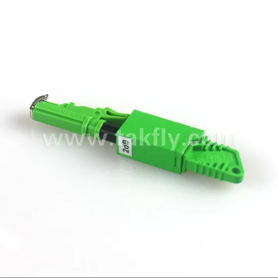 E2000/APC Sm Fixed Flanged Fiber Optic Attenuator 