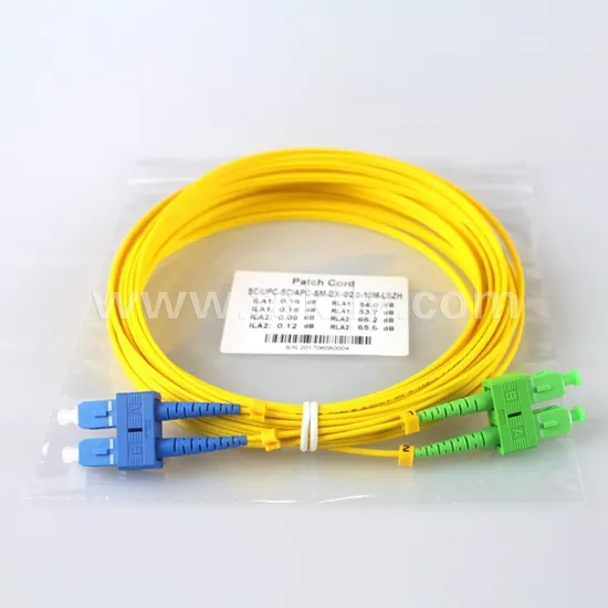 FTTX/FTTH CPR En50575 Compliance 0.2dB Sc Fiber Optic Patchcord 