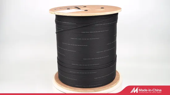 Outdoor 1km Roll FTTH 1 Core Fiber Optic Drop Cable Optical Fiber Cable Wire 