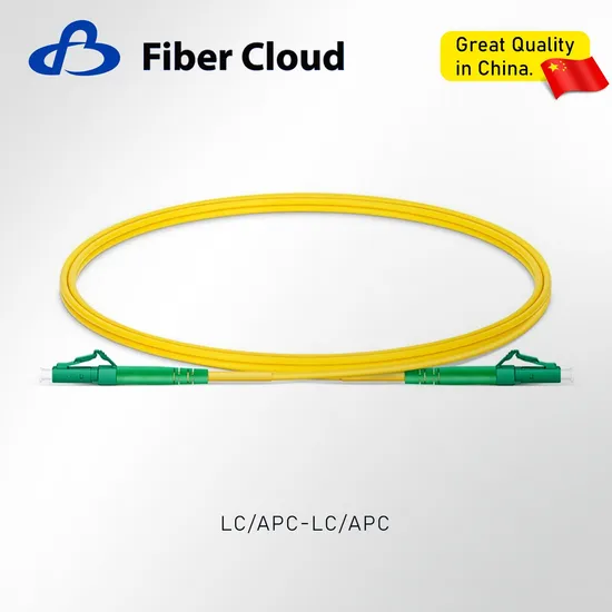 1m LC APC to LC APC Simplex OS2 Single Mode Ofnr 2.0mm Tight Buffered Fiber Optic Patchcord 