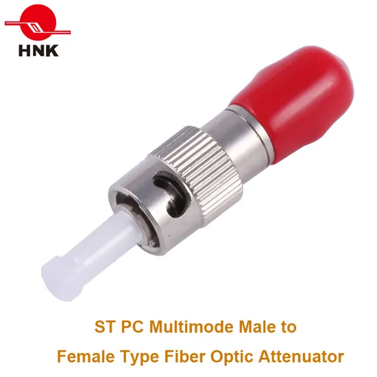 ST/PC Multimode Male to Female Plug Type Fiber Optic Attenuator 