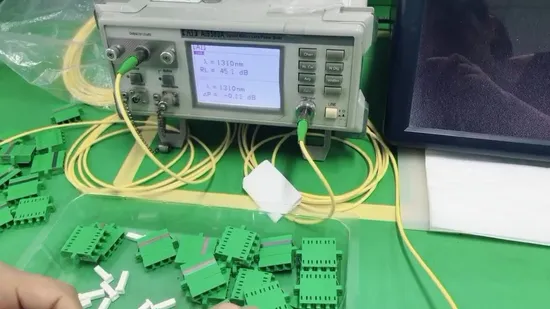 China Factory Price LC Quad Fiber Optical Adapter with Low Insertion Loss 