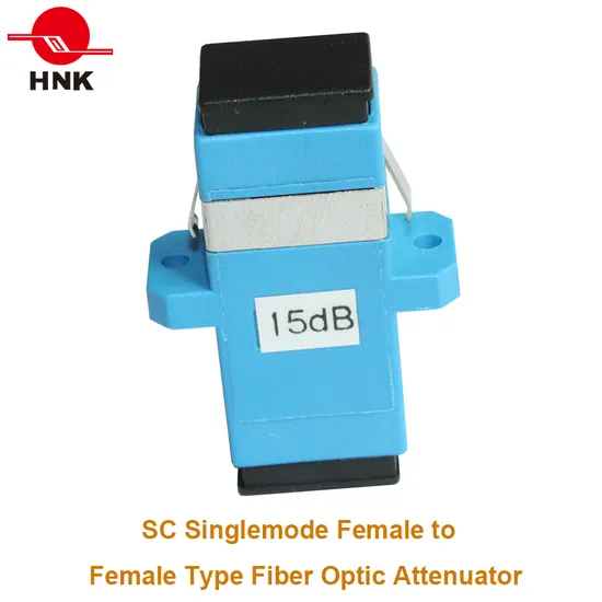 SC/PC Singlemode Female to Female Fiber Optic Attenuator 