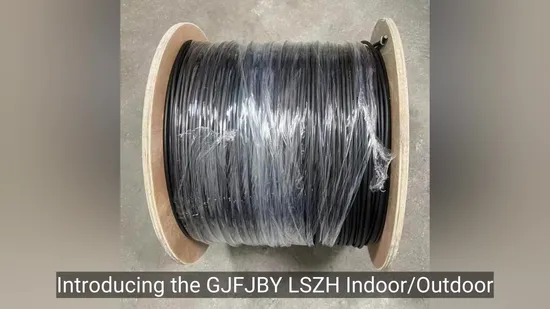 Self Supporting Flat Steel Messenger Wire FRP Indoor 1cores 288cores Outdoor Fiber Optic Cable 