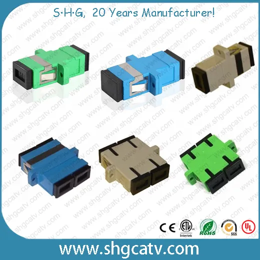 Sc FC LC St Mu MTRJ Fiber Optical Adaptor 