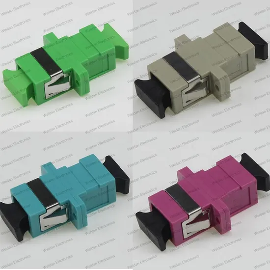Sc Sm/mm/APC/Om3/Om4 Sx Ear Welding Optical Fiber Adapter 