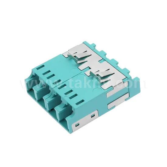 Anti Laser Dust Proof Quad Inner Shutter LC Fiber Optic Adapter